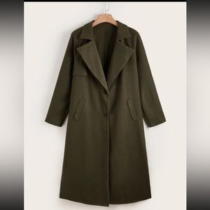 Long green coat